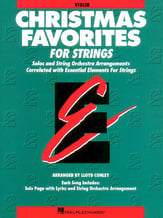 Essential Elements Christmas Favorites for Strings Violin string method book cover